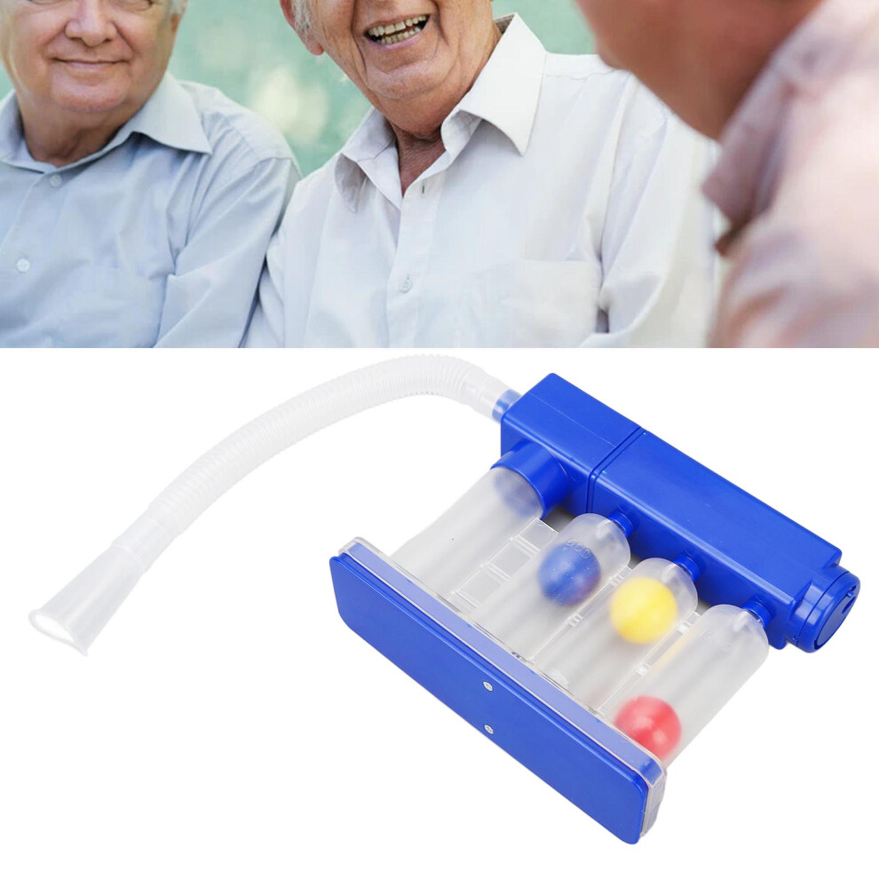 Breath Training Lung Exerciser 3 Colors 600cc to 1200cc Clear Capacity Meter