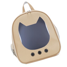 Großer atmungsaktiver, wasserdichter Katzenrucksack für Welpen, Khaki