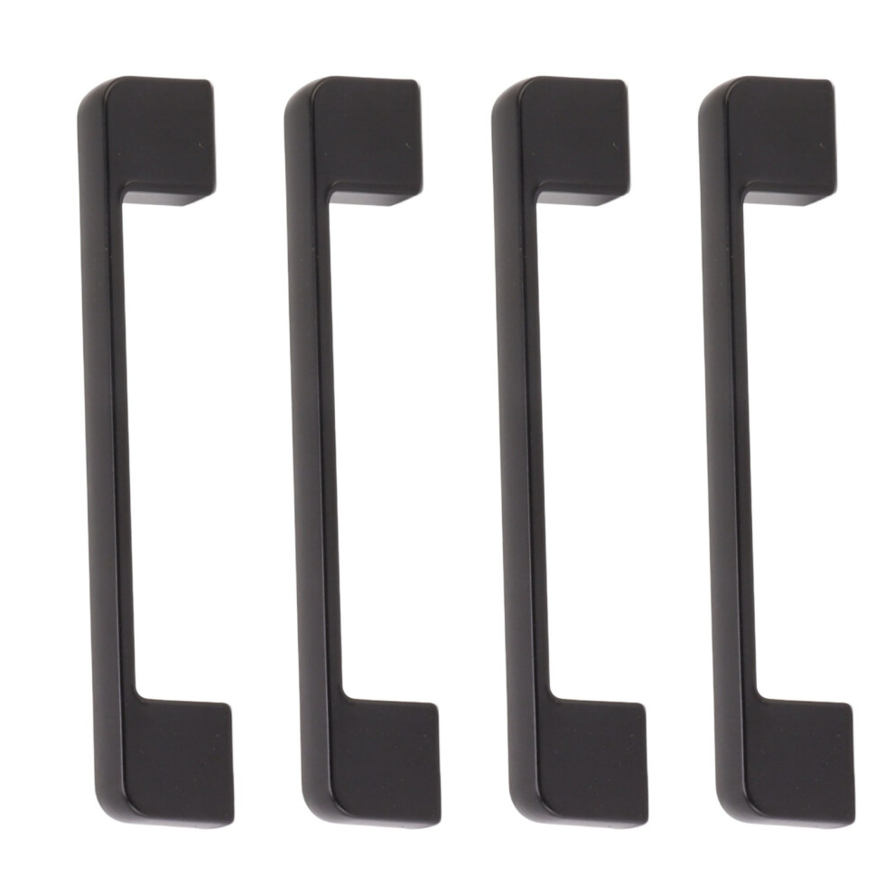 10Pcs Aluminum Alloy Drawer Handles Matte Black For Kitchen Cabinets 7631370673193