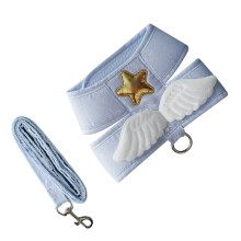 Adjustable Light Blue Cat Harness with 1.5m Leash, XX-Large (4-6kg)