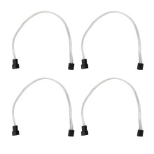 Conjunto de cabos de extensão para placa-mãe com fios de cobre banhados a prata e conectores banhados a ouro. Alta flexibilidade, compatível com