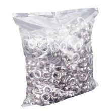 1000pcs 12mm Silver Iron Grommet Eyelet Kit for Leather & Fabric Decorating