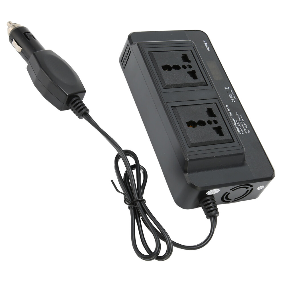 200W Car Power Inverter 12V To 220V With 4 Usb Ports 7891370675881