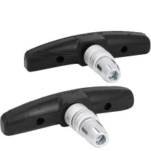 Plaquettes de frein de vélo silencieuses et résistantes à l'usure pour jantes en aluminium. Caoutchouc durable et acier inoxydable. Installation