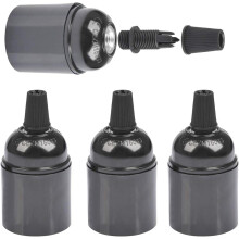 Lamphållare i fenolplast, robusta och säkra för dina belysningsprojekt, kompatibla med Edison retro-pendlar och mer, flerpack för