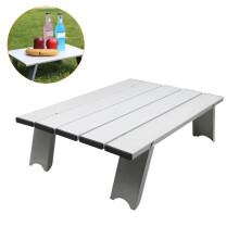 Przenośny składany stół plażowy, aluminiowy stół kempingowy, lekki i wodoodporny, idealny na kemping, do kuchni, czytania, pracy, 41X29X