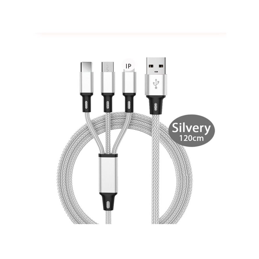 Ultimate Charging Solution, 3 In 1 Charging Cable, Durable And Tear-Resistant, Universal Charger For Multiple Devices, Fast Charging Capability, 9482726713081