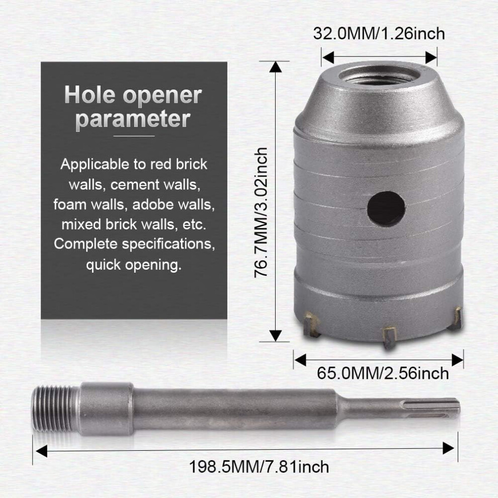 Smooth Welding Mouth Concrete Hole Saw, Various Materials Compatibility With Heavy Duty Drill Bit Set For Brick Concrete Cement Stone 9169997213020