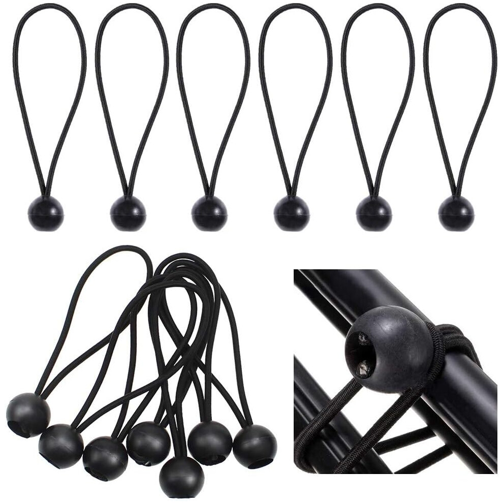 Tarp Bungee Balls For Securing Outdoor Equipment, Pontoon Boat Ladder Strap With High Strength Latex Core, Fast-Install Bungee Straps For Tents 9004841848099