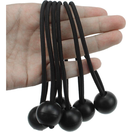 Κορδόνι Bungee Ball για κάμπινγκ και μεταφορά, μαύρο κορδόνι με μαύρο ελαστικό σχοινί 2