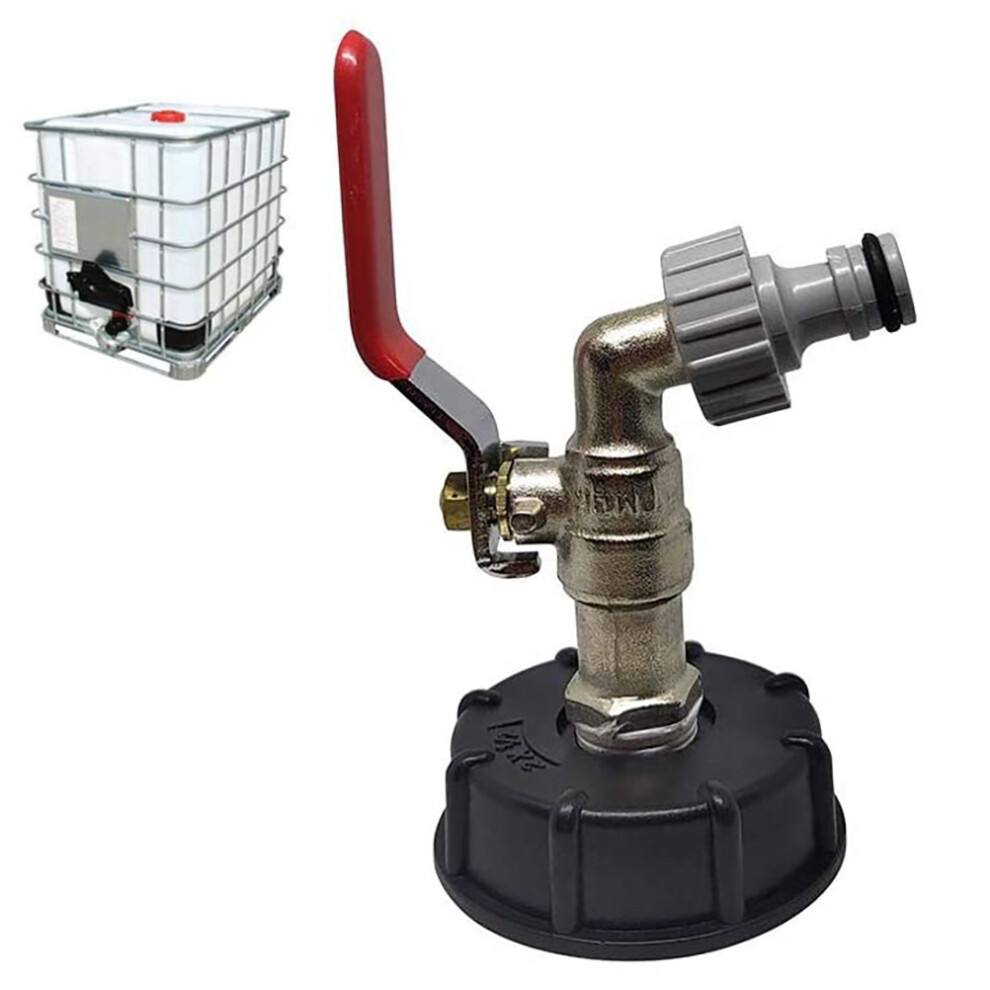 Durable Ibc Connector, Ibc Tank Adapter With S60x6 Coarse Thread, Brass Garden Tap Connector For Reliable Liquid Control 9441426857600