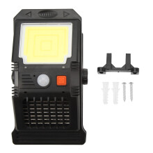 Luminária solar de encaixe com detecção de movimento, luminária de parede solar de segurança com modos ajustáveis, estilo vela tealight sem