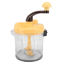 Handmatige keukenmachine met roestvrijstalen messen, handaangedreven groentesnijder/hakmolen voor het hakken van vlees, fruit en groenten,