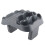 Spa Side Table with Clip Design - Grey Holds Drinks & Snacks Safely 8