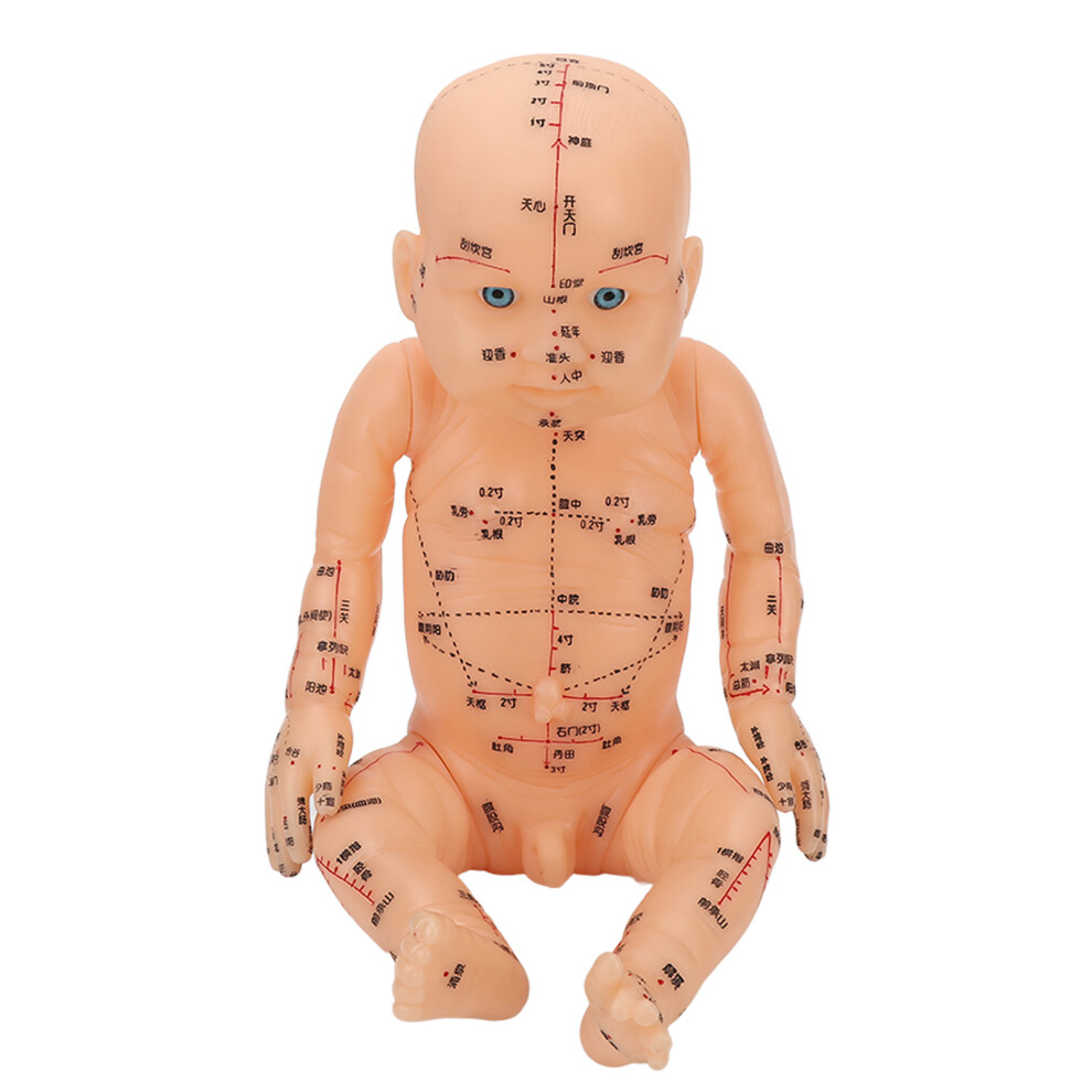 Acupuncture Model for Children, Silicone Pediatric Acupoint Doll, 48cm