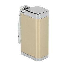 Goldene Zinklegierungs-Portabler Zigaretten-Aschenbecher 36g 30x56mm