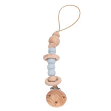 Drop-Proof Grayish Blue Baby Silicone Pacifier Chain for Toddlers