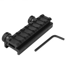 See Through Picatinny Rail Mount High Grade Aluminum Alloy 8 Slots Sturdy Design Tactical Mount For Optics Red Dots, Quick Installation With Included