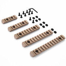 Tactical Rail Adapters For Mlok Handguards Milspec Anodized Nylon Compatibility With Standard Picatinny Equipment Simple Assembly Using Allen Wrench