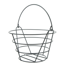 Equipamento de golfe profissional, recipiente para bolas de golfe totalmente em metal, grande capacidade, alça dobrável, leve, ideal para escolas,
