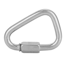 High-Quality Stainless Steel 316, Marine Grade Triangle Carabiner, Sturdy And Durable With Strong Tensile Force, Perfect For Outdoor Adventures