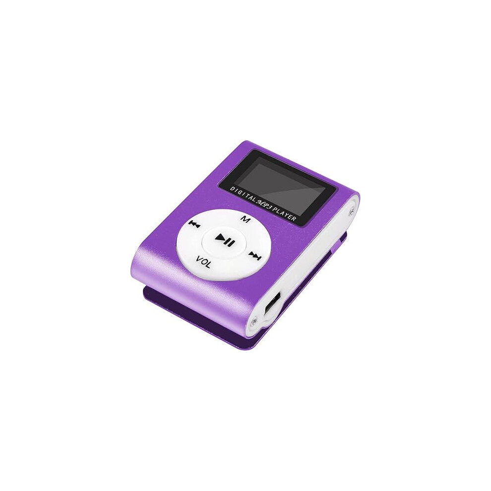 Mp3 Player With Lcd Screen, Portable Music Player With Speaker And Usb Connectivity, Clip Player For Active Lifestyles, Support Mp3 Wma Audio Formats, 9463374879756