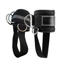Cintas de tornozelo para fitness, design com argola dupla em D para maior segurança, tornozeleiras ajustáveis de neoprene para acessórios de