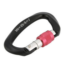 Climber's Companion: Asymmetrical Carabiner Connector, Industrial Strength Locking Carabiner for Safe Outdoor Adventures, Spring Twist Design Ensures