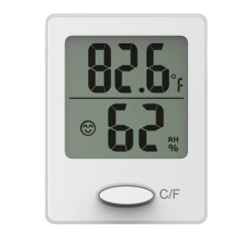 Comfort Indicator Hygrometer, Digitale Thermometer voor Kamers, Zeer Nauwkeurige Temperatuur- & Vochtigheidsmeter met Montagemogelijkheden, Breed