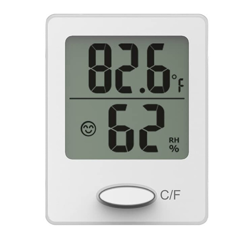 Humidity Monitor with Comfort Level Indicator, Indoor Thermometer featuring Portable Size and Multiple Mounting Options for Every Corner of Your