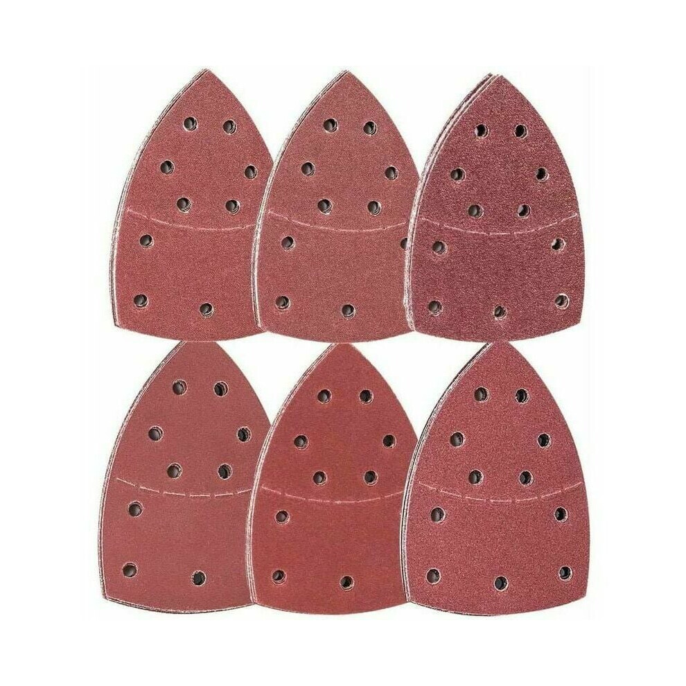 Detail Sander Sandpaper, Hook And Loop Backing, Aluminum Oxide Sandpaper, Anti-Static, Pre-Punched Holes, Multi-Sanders Compatibility, Assorted 9405630262858