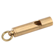 Emergency Whistle For Outdoor Survival, Loud Signal Whistles With Key-Chain Carry, Brass Construction Ensuring Durability And Waterproof Performance