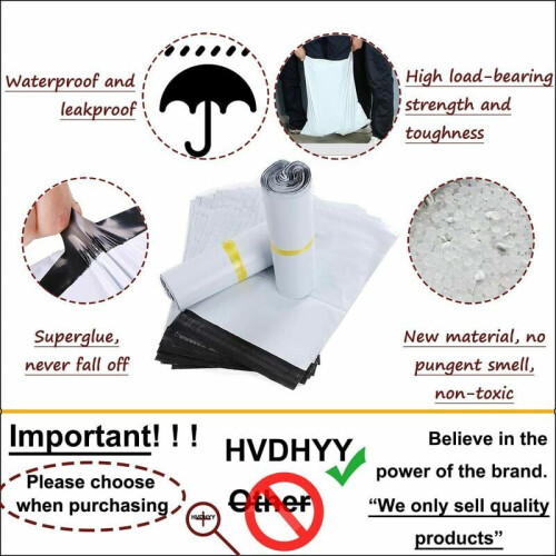 Envelopes plásticos para envio, com adesivo resistente, ideais para roupas e documentos. Resistentes e impermeáveis, oferecem excelente proteção 2
