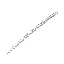 Doppel-Loop Drahtbindungsspirale 6,4 mm, 34 Zähne für 20 Blatt Schwarz