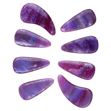 Guzheng Finger Picks 8 Pack Silicone Polymer Unique Milky Way Finish Flexible