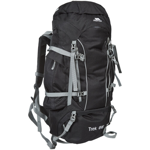 Trespass (One Size, Ash) Trespass Trek 66 Backpack/Rucksack (66 Litres) 2