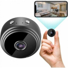 Avanceret mini wifi-kamera, 1080P HD wifi-sikkerhedskamera med magnetisk trådløst design til nem installation, nattesyn for fuldstændig fred