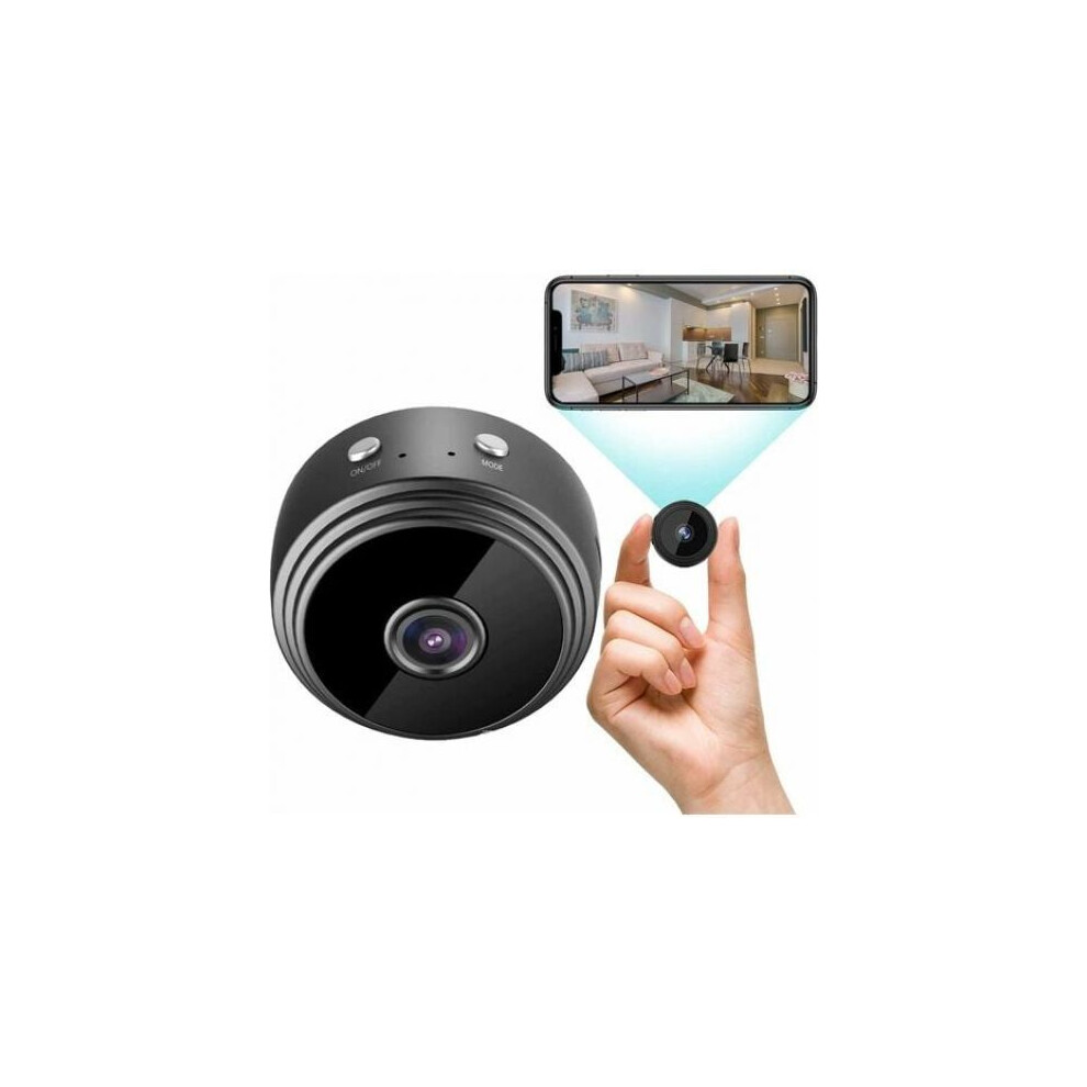 Smart Surveillance Companion, Mini Wifi Camera With Night Vision For Seamless 24/7 Monitoring, 1080P Hd Resolution For Crystal-Clear Footage (Black) 9173940314542