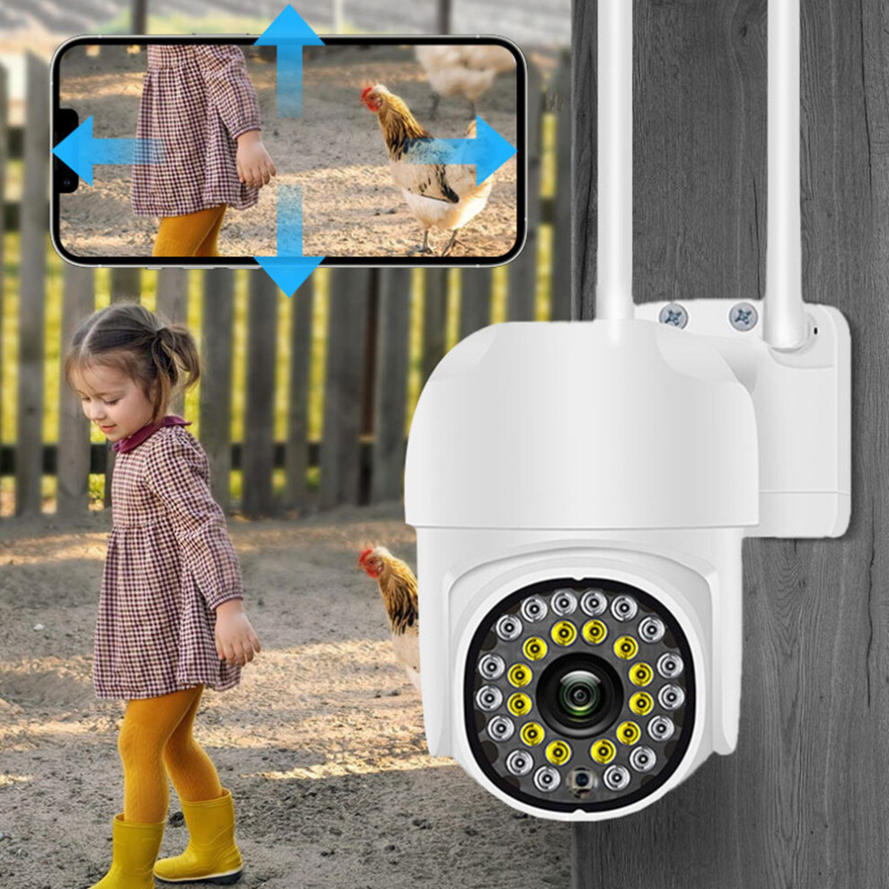 1080P Wifi Waterproof Camera 355 Rotation Night Vision Two-Way Audio Light 8701370685126