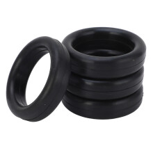 Ensemble de 4 anneaux de fixation pour échappement noirs de 2 pouces - Réduction du bruit, durabilité prolongée