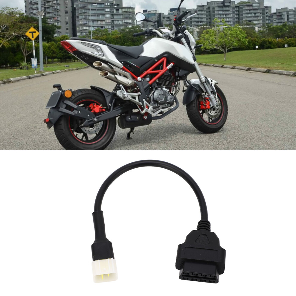 Durable Obd2 Code Reader Cable 6Pin To 16Pin For Benelli Tnt Delphi 8301370686569