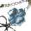 Plastic Blue Clovers Pendant Strap For Mobile Keys Handmade 7