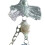 Plastic Blue Clovers Pendant Strap For Mobile Keys Handmade 5