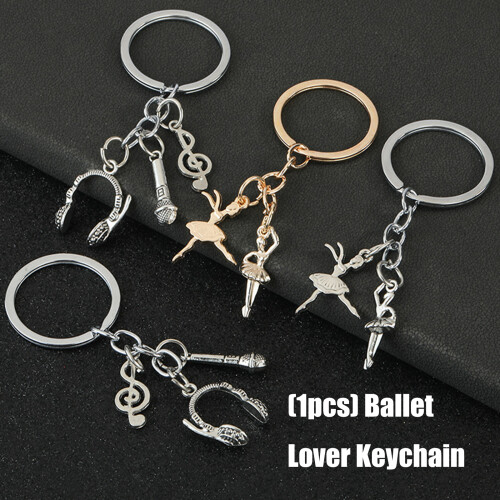 Künstlerischer Ballettschuh-Schlüsselanhänger mit-C 2