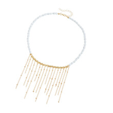 Stylish Irregular Pearls Chain Pendant Necklace With Detachable
