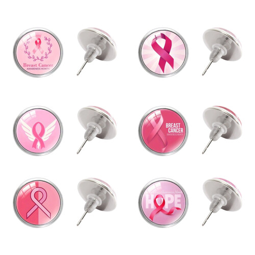 Boucles d'oreilles à la mode pour le cancer du sein,-SSS3 1