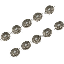 Trendy Sunflower Alloy Chain Multiple Use Waist Hip-White