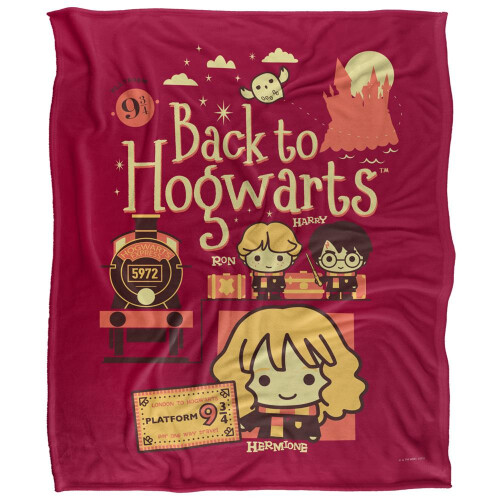 Harry Potter Harry Potter Back To Hogwarts Chibi Group Blanket