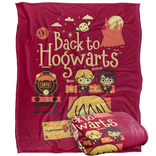 Harry Potter Harry Potter Back To Hogwarts Chibi Group Blanket 2