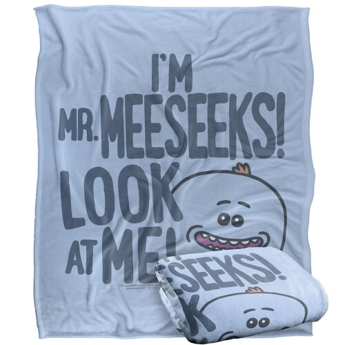 Rick And Morty Rick And Morty Look At Me Mr Meeseeks Blanket 2